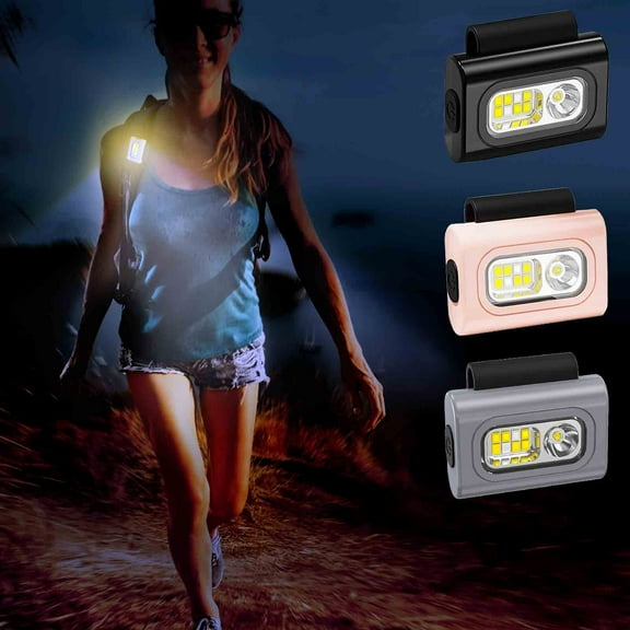 Outdoor Running Lights | Red LED Chest Headlamp | Magnetic Attachment | 360掳 Surround Lighting | Waterproof | Multi-Mode Outdoor Sports Light | ABS Silicone Material | Night Running Gear