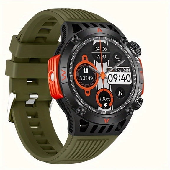 Outdoor SOS Smartwatch, Compass & LED Light, Wireless Call & Pedometer Fitness Watch for Android