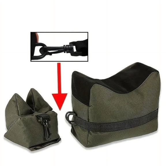 Outdoor Sandbag Support Bag,Small Size Portable Shooting Rest Bags,Target Sports Bench Rest with Front and Rear Support Sandbag Stand Holders,Suitable for Wilderness and Gymnasium