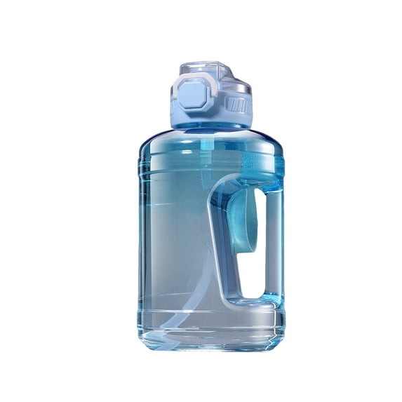 Kyusrd 1600ml Ton Cup Large Capacity Water Cup With Straw Summer Sports Kettle Student Portable Heat Resistive Space Cup Ton Bucket