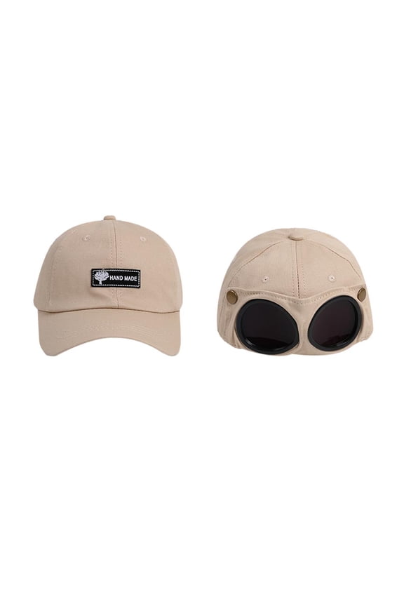 2in1 Outdoor Hat glasses Cap Running Baseball Mesh Hat Sunglasses Visor