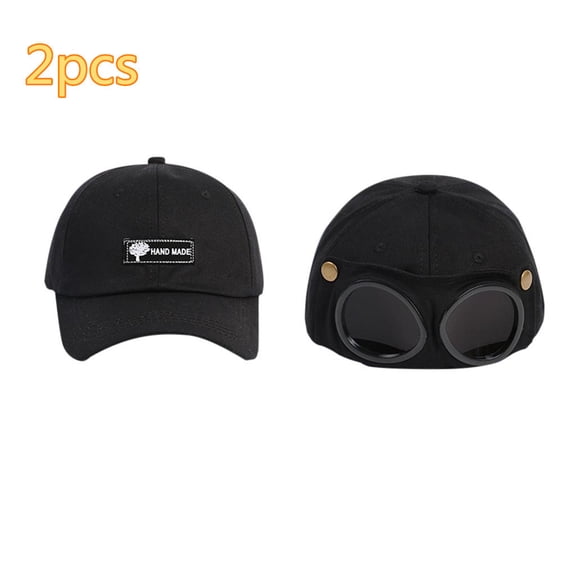 Kyusrd 2in1 Outdoor Hat glasses Cap Running Baseball Mesh Hat Sunglasses Visor