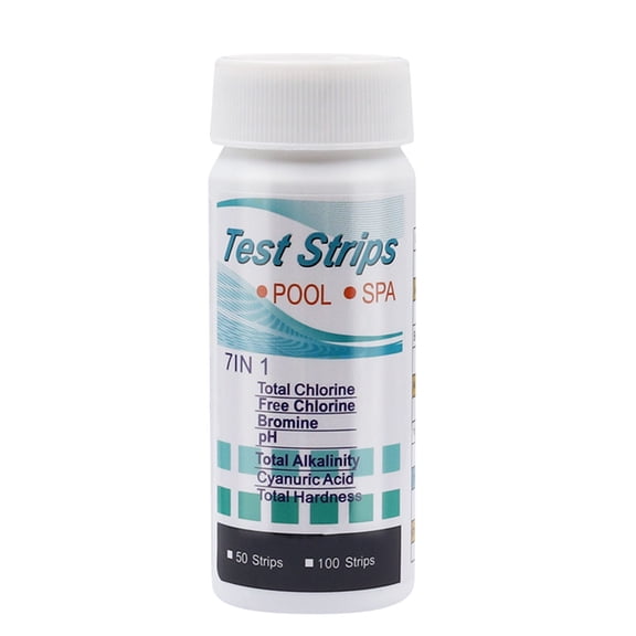 Kyusrd 7 In 1 Pool And Spa Test Strips Kit 100 Accurate Test Strips For Spa, Swimming Pool And Hot Tubs