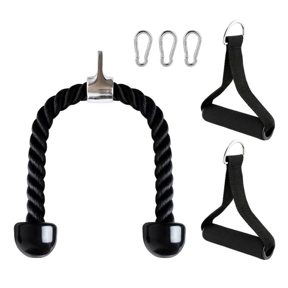 Kyusrd Deluxe Tricep Rope Pull Down Easy to Grip & Non Slip Fitness Tricep Rope