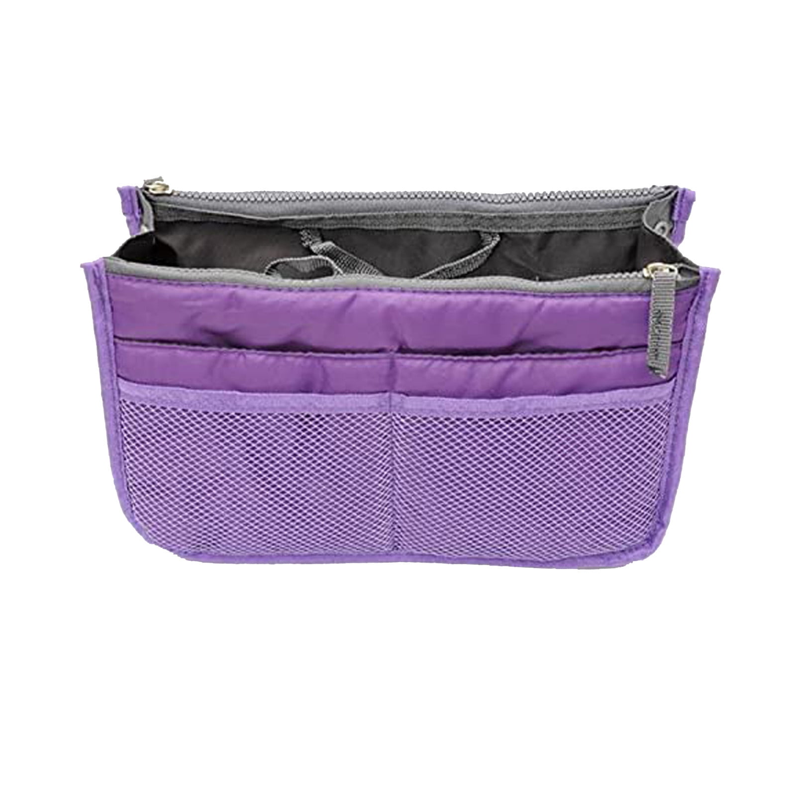 Jytop Women Travel makeup Insert Handbag organiser Purse Large Liner organizer bag nero (nero