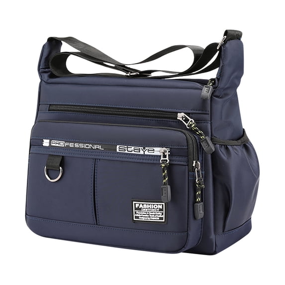 Kyusrd Large-capacity Men's Backpack Shoulder Bag Wear-resistant Backpack Multi-pocket Business Casual Men's Messenger Bag