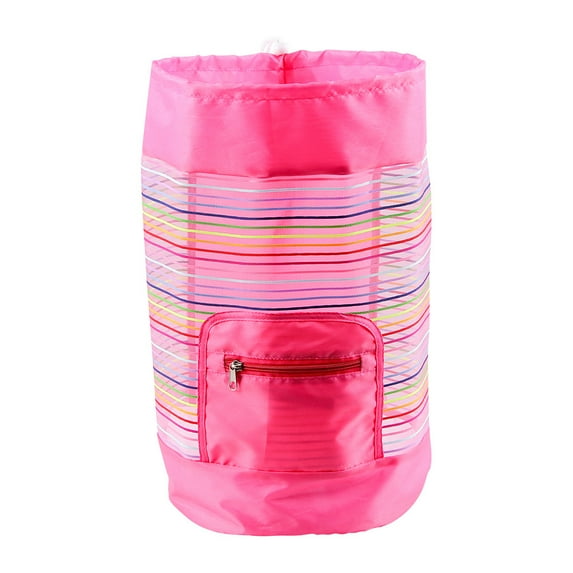 Outdoor Savings Project Clearance! Kyusrd Mesh Beach Bag Large Tote Backpack Outdoor Kids Toys Travel Towels Sand Away Bag