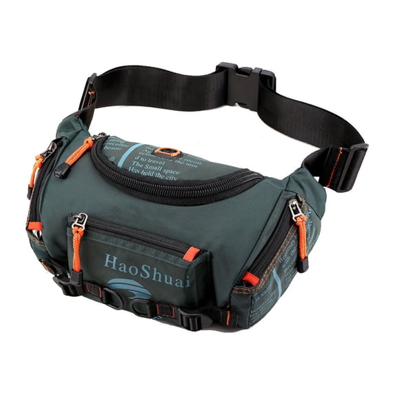 Kyusrd Multifunctional Outdoor Waist Bag Sports Men's One-shoulder Messenger Bag Chest Bag Riding Mountaineering Large-capacity Waist Bag
