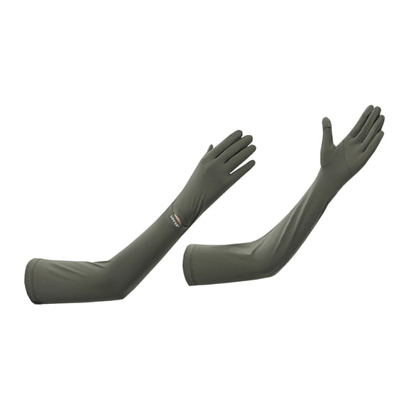 Kyusrd Outdoor Summer Cycling Long Sun Protection Fingertip Flippable Elastic Loose Breathable Comfortable Sun Protection Ice Sleeves