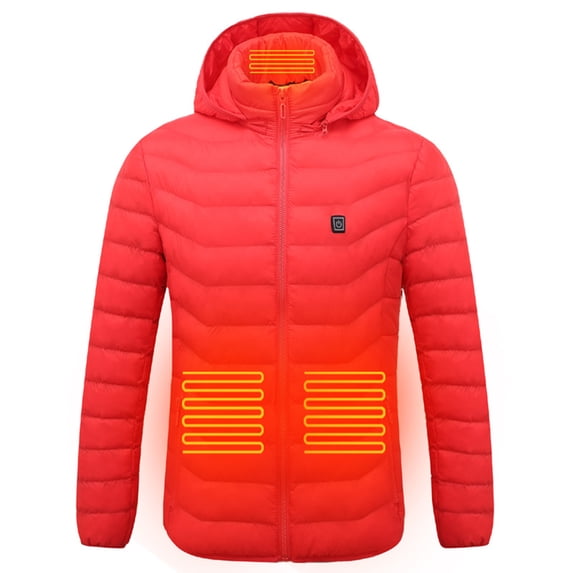 Outdoor Savings Project Clearance! Kyusrd Outdoor Warm Clothing Heated For Riding Skiing Fishing Charging Via Heated Coat