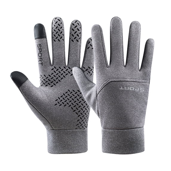 Kyusrd Winter Thickened Warmth And Velvet Non-slip Outdoor Ski Gloves