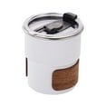 thumbnail image 1 of Outdoor Scalding Camping Coffee Tumbler 10 oz, Insulated Mug with Lid, Stainless Steel Cup for Hot and Cold Drinks, Powder Coated Black, 1 of 4