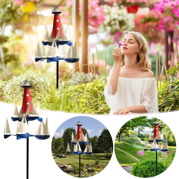 Outdoor Scenes Decorations Clearance Nautical - Art Wind Sculpture,Unique Design Garden Decorations For Sailboat Windmills