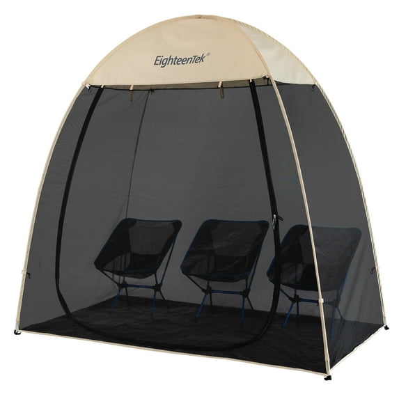 6x6Ft Pop-Up Canopy Screen House Tent - Lightweight Outdoor Screen Room with Mosquito Netting, UPF 50+ UV Protection, Easy Setup & Carry Bag, Fits 2-3 Adults for Camping, Garden, Patio, Backyard