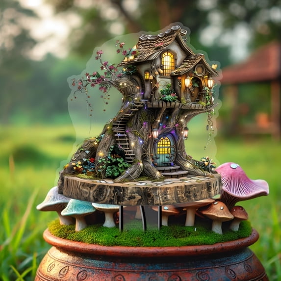 Outdoor Sculptures Bohemian Decorations, Unique Yard Decorations Outdoor Statue, Fairy Decorations Easter Porch Decor, 2D Flat Ornament(1PC)