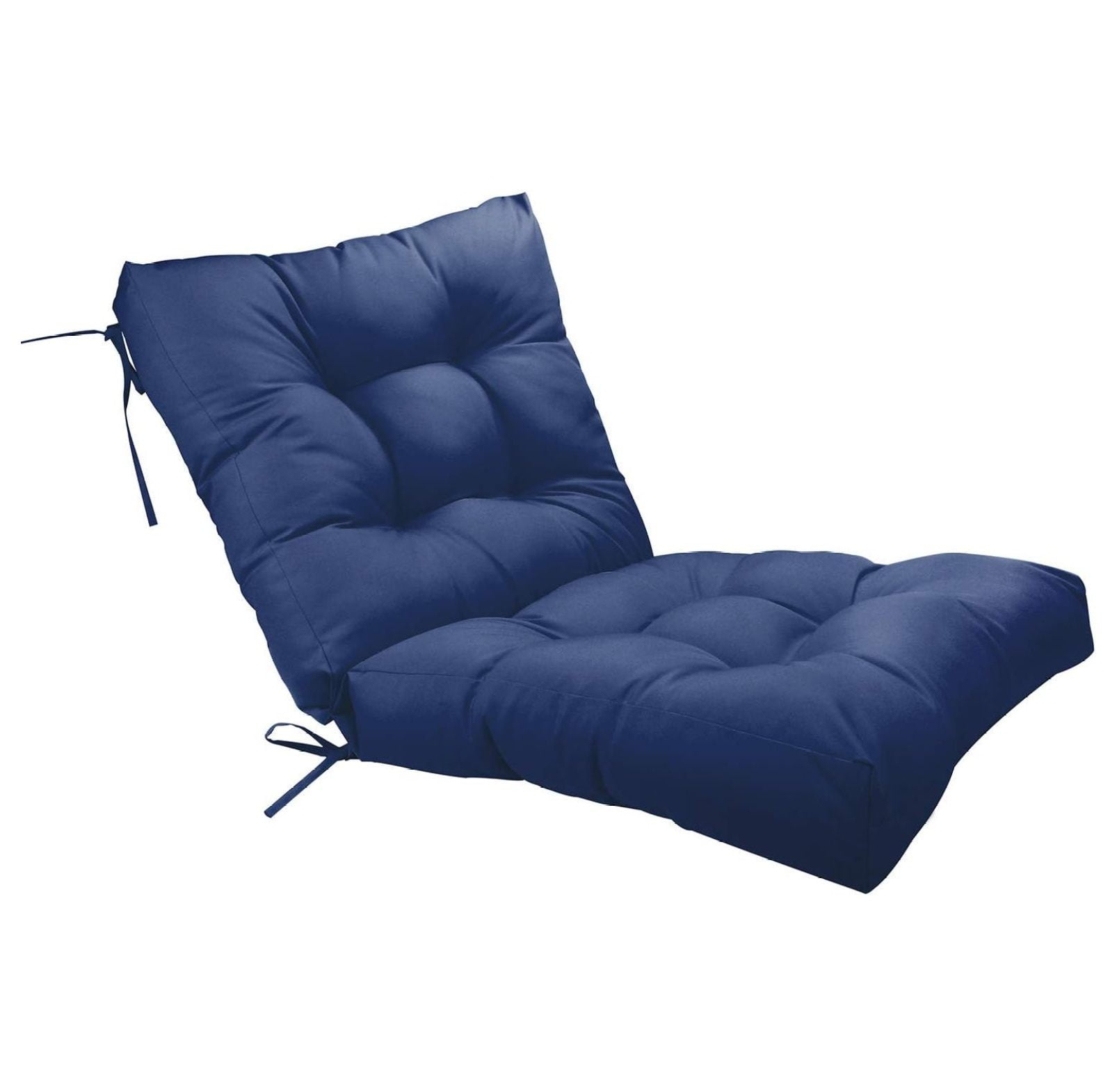 Outdoor Seat Back Chair Cushion, 20" x 20" Indoor Tufted Seating Patio