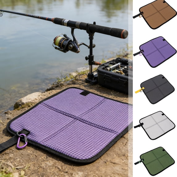 Outdoor Seat Cushion for Camping and Hiking – Lightweight Foldable Sit Pad with Buckle, Waterproof Non-Slip Mat for Backpacking, Picnic, Stadium and Travel