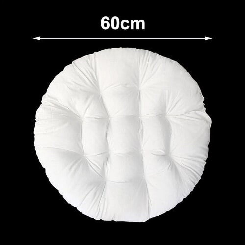 Outdoor Seat Cushion Chair Pads Round Solid White Color Patio Seat