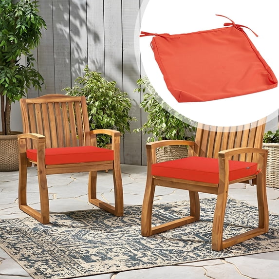 Outdoor Seat Cushion Covers,Outdoor Seat Cushion Covers,Cushion Covers,Orange Waterproof Cushion Cover – Outdoor & Indoor Slip-On, Uv-Resistant, Washable Replacement For Patio, Garden, Rattan Seating