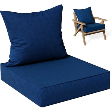 Favoyard Outdoor Chair Cushions 19"x19"x2" Set Of 4 Waterproof Seat Cushion For Patio Furniture
