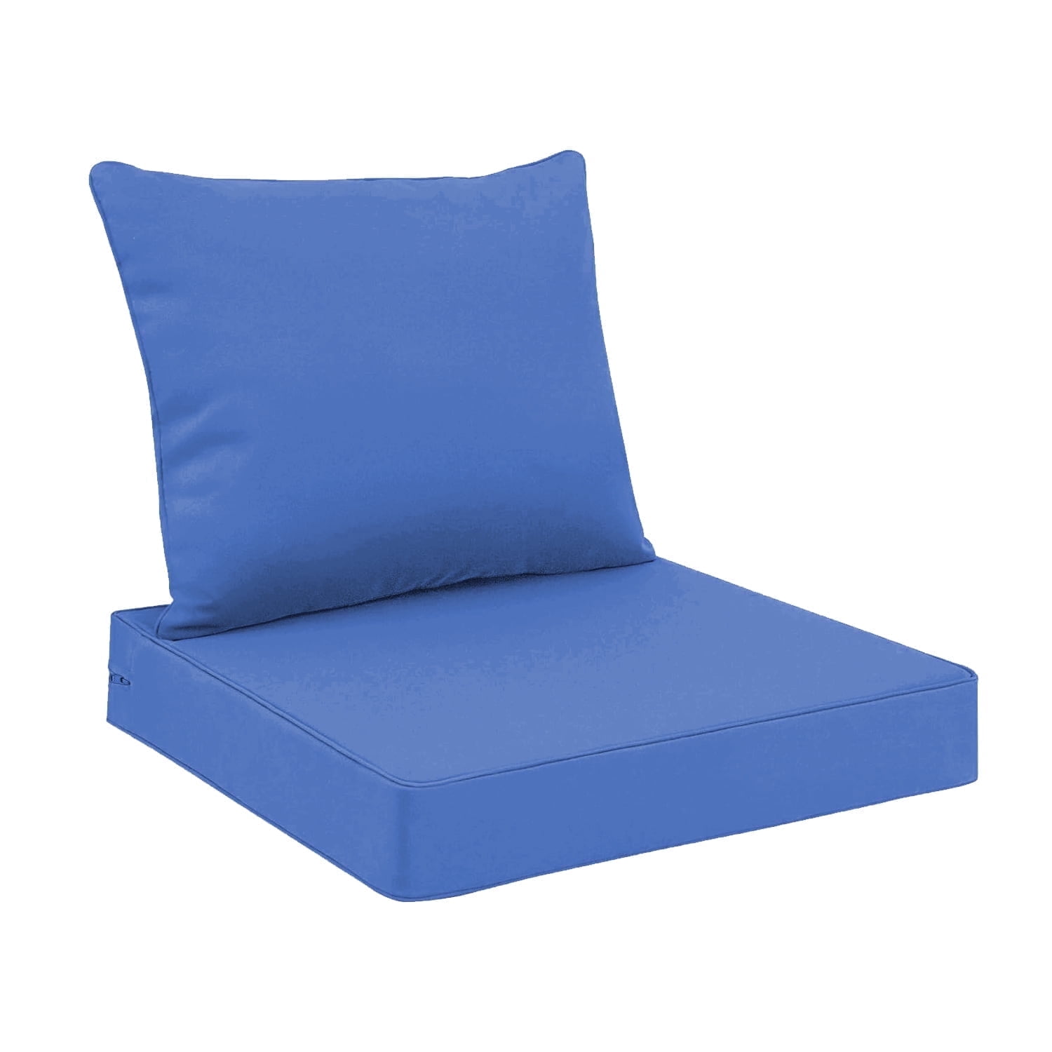 Outdoor Seat Cushions for Patio Furniture Set of 24x24 Inch for Waterproof Replacement Cushions with Removable Cover for Chair Yard Garden Deck,CobaltBlue