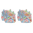 thumbnail image 1 of Outdoor Seat Pads 18x19 Inch Set of 4 Patio Seat Cushions with Ties Square Paisley Chair Cushions, 1 of 7