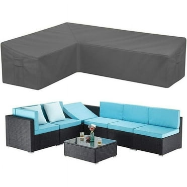 Outdoor Sectional Cover  Waterproof & UV-Resistant Garden Couch Cover 104x83(L-Shaped-Left Facing)