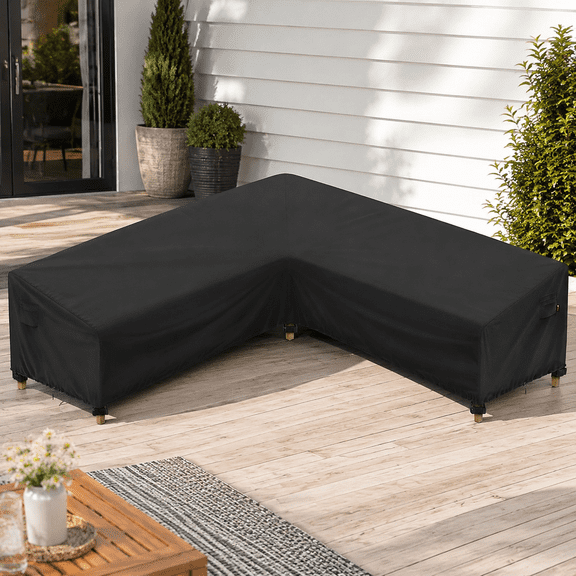 Outdoor Sectional Cover for 85 x 85 inch L-Shaped Couch Sofa