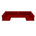 thumbnail image 1 of Outdoor Sectional Cushions, 6 Seat Patio Sectional Cushions, 4" Foam High-Density, Water-Resistant Patio Sofa Cushions Replacement Set（Red）, 1 of 8