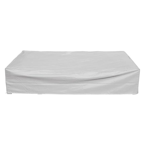 Outdoor Sectional Patio Sofa Covers Waterproof and Water Resistant 120''L x 61''W x 24''H Heavy Duty 600D Rectangular Furniture Covers (Light Gray)