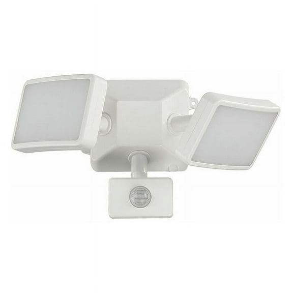 Outdoor Security Lights with Motion Sensor, 1600lm Led Floodlight with Pir, Dual Cool White Outdoor Security Lights Mains Powered, Ex Lamps