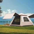 thumbnail image 1 of JieC 1-2 Person Camping Tent, Windproof and Waterproof, Lightweight and Easy to Install, with Removable, Suitable for Camping, Hiking, and Traveling(Khaki+ Black), 1 of 10