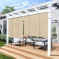 Outdoor Shade, Roll Up Shade Blind Sun Shade For Patio Porch Back Yard