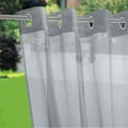 thumbnail image 1 of Outdoor Sheer Curtain - Window Treatment Grommet Top Waterproof UV Proof Outdoor Indoor Privacy Voile Drape for Patio / Pergola, 1 of 6