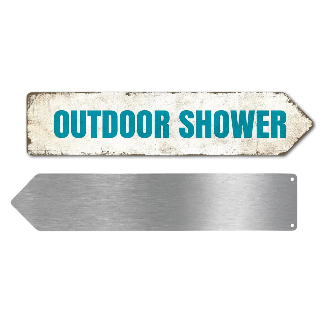 Outdoor Shower Metal Sign by DC | Arrow Metal Directional Signage for ...