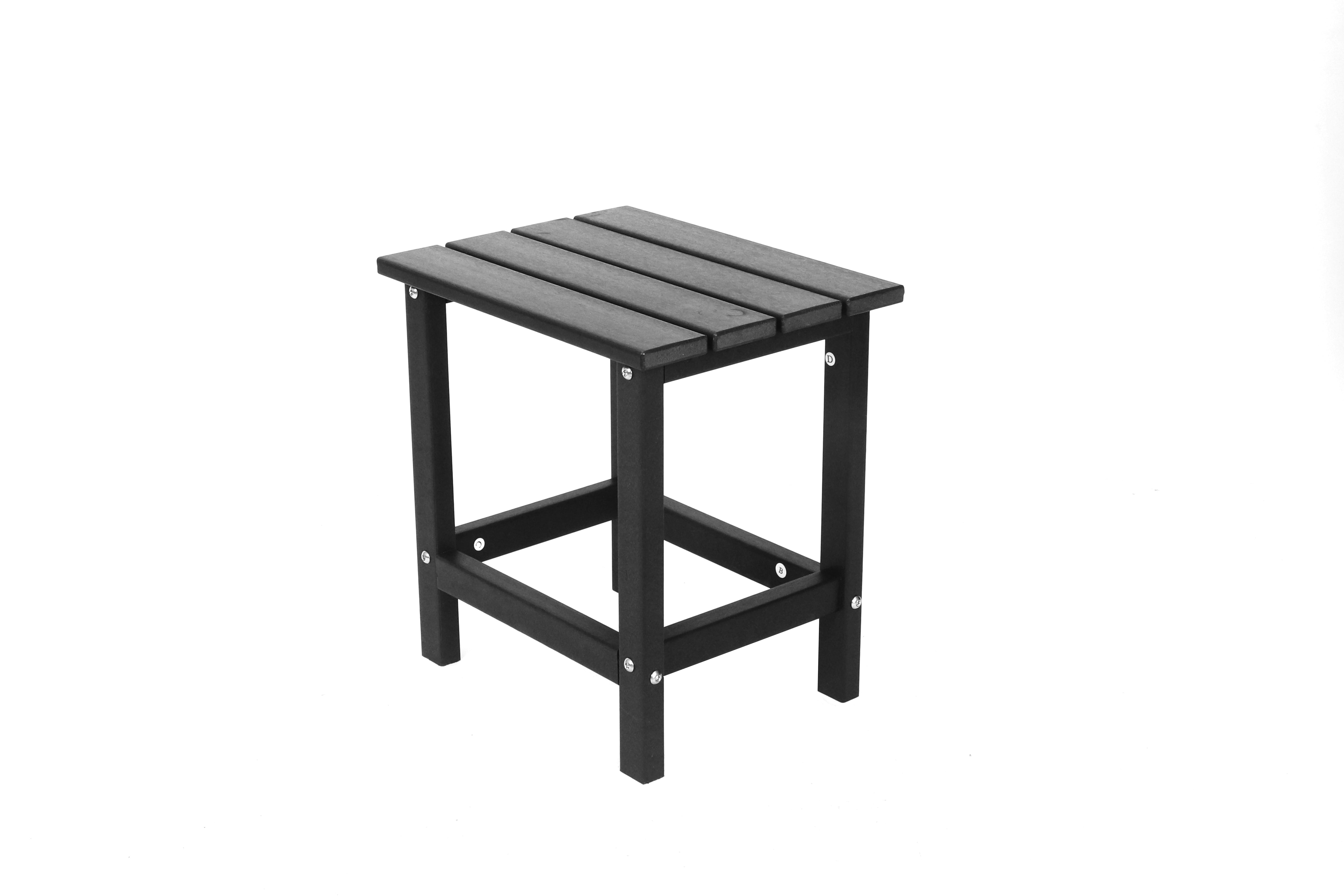 Outdoor Side Table, Patio Side Table, HDPE End Tables for Backyard Pool Porch Garden Lawn