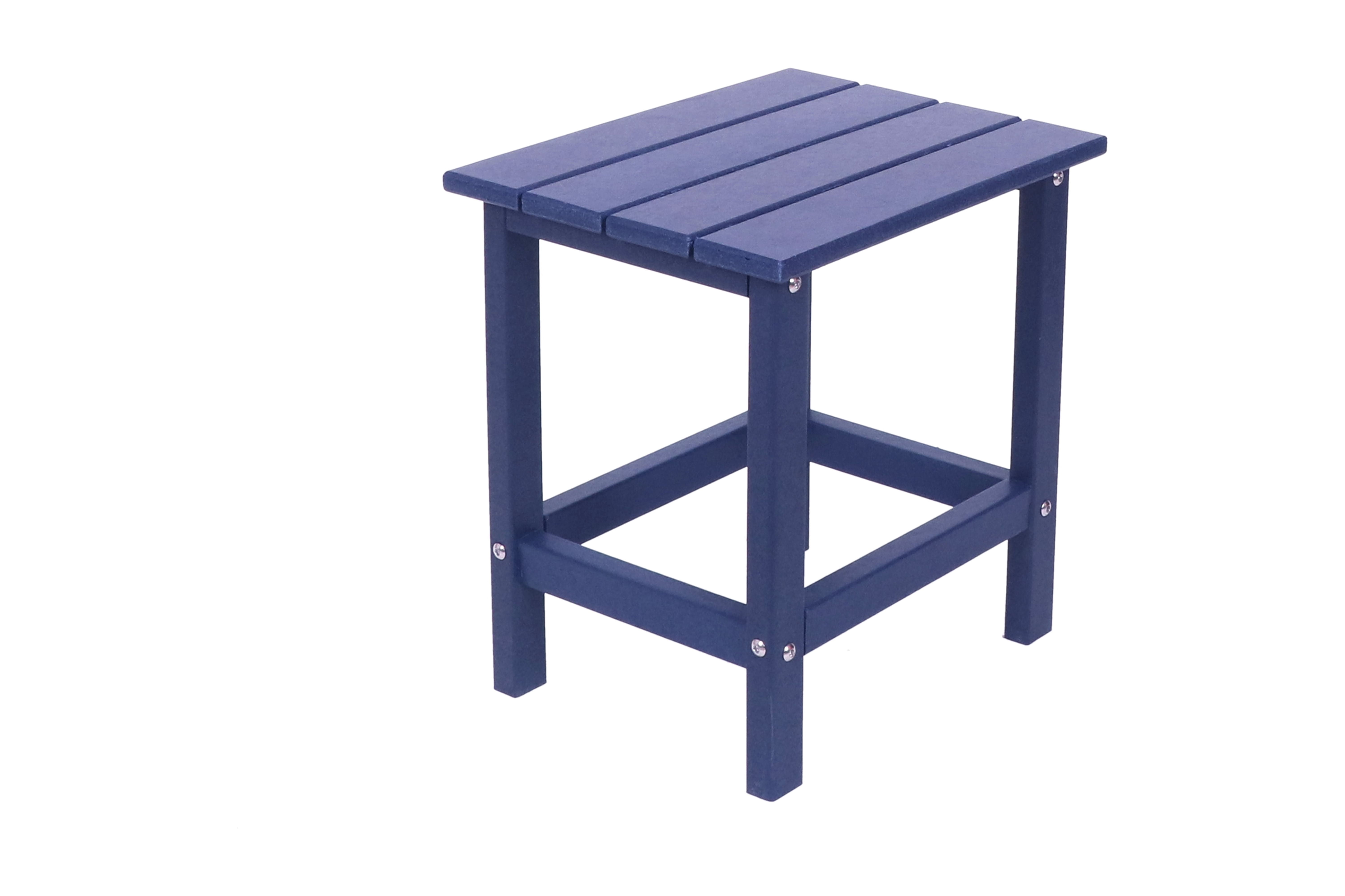 Outdoor Side Table, Patio Side Table, HDPE End Tables for Backyard Pool Porch Garden Lawn