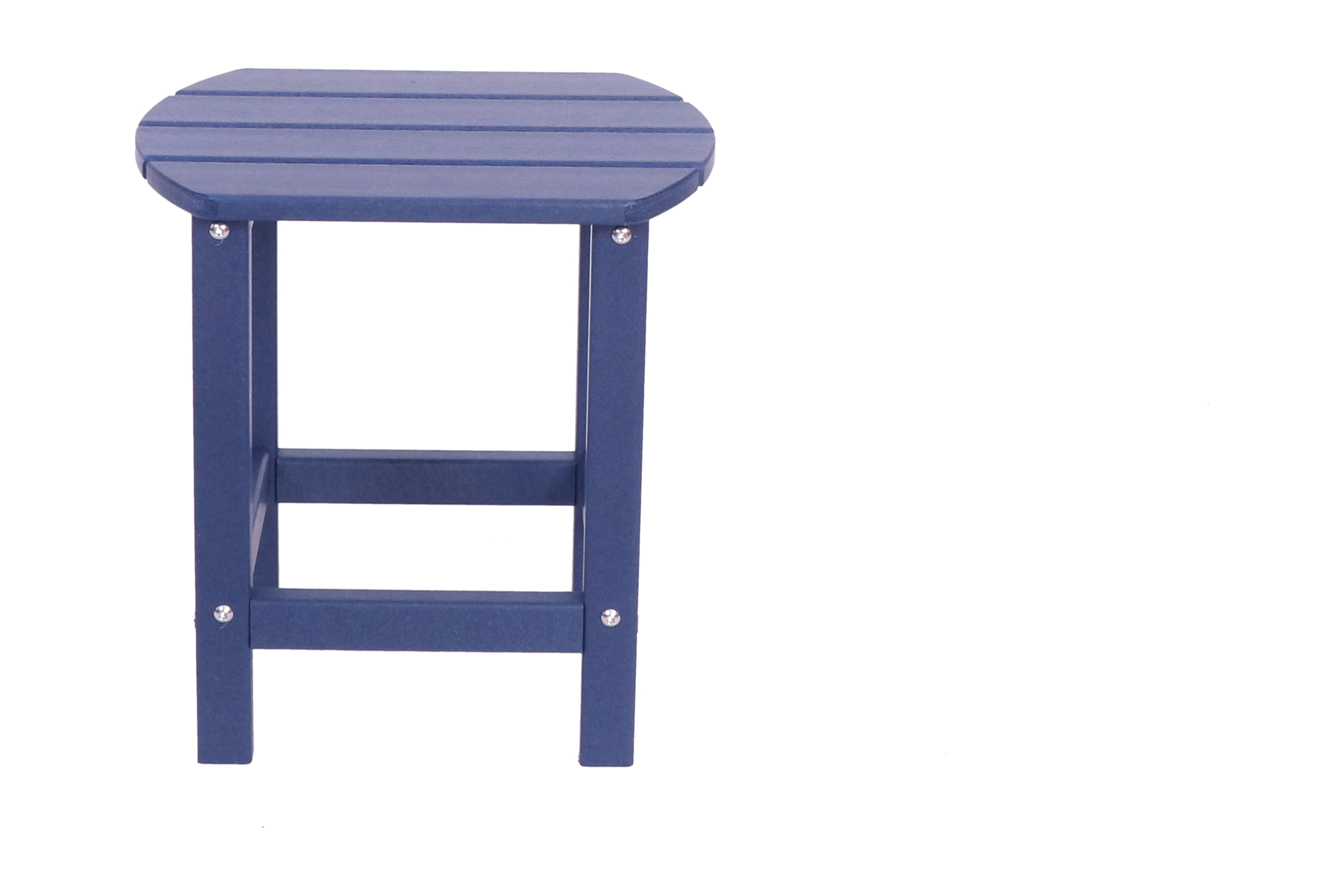 Outdoor Side Table, Patio Side Table, HDPE End Tables for Backyard Pool Porch Garden Lawn