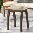 thumbnail image 1 of Outdoor Side Table,Small Square Wood End Table,Grey, 1 of 7