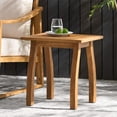 thumbnail image 1 of Outdoor Side Table,Small Square Wood End Table,Teak, 1 of 7