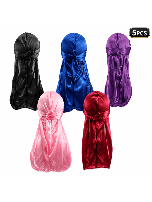 Outdoor Silky Durag for Men Durags Hats for Men Silky Velvet Durag Hats for Women