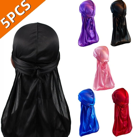 Outdoor Silky Durag for Men Durags Hats for Men Silky Velvet Durag Hats for Women