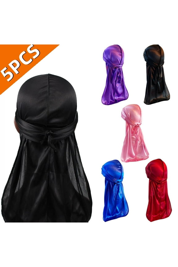 Outdoor Silky Durag for Men Durags Hats for Men Silky Velvet Durag Hats for Women
