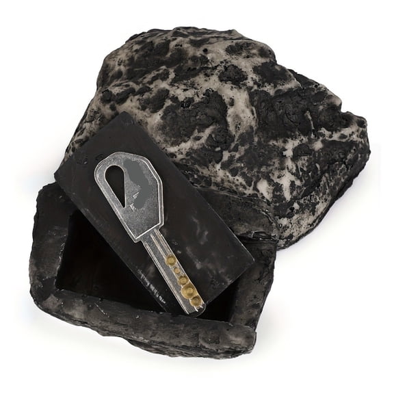 Outdoor Simulated Rock Hidden Key Safe Valuables Storage Box Jewelry Key Box ,Additional Security