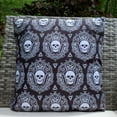 thumbnail image 1 of Outdoor Skull Pillow-Black & White, 1 of 6