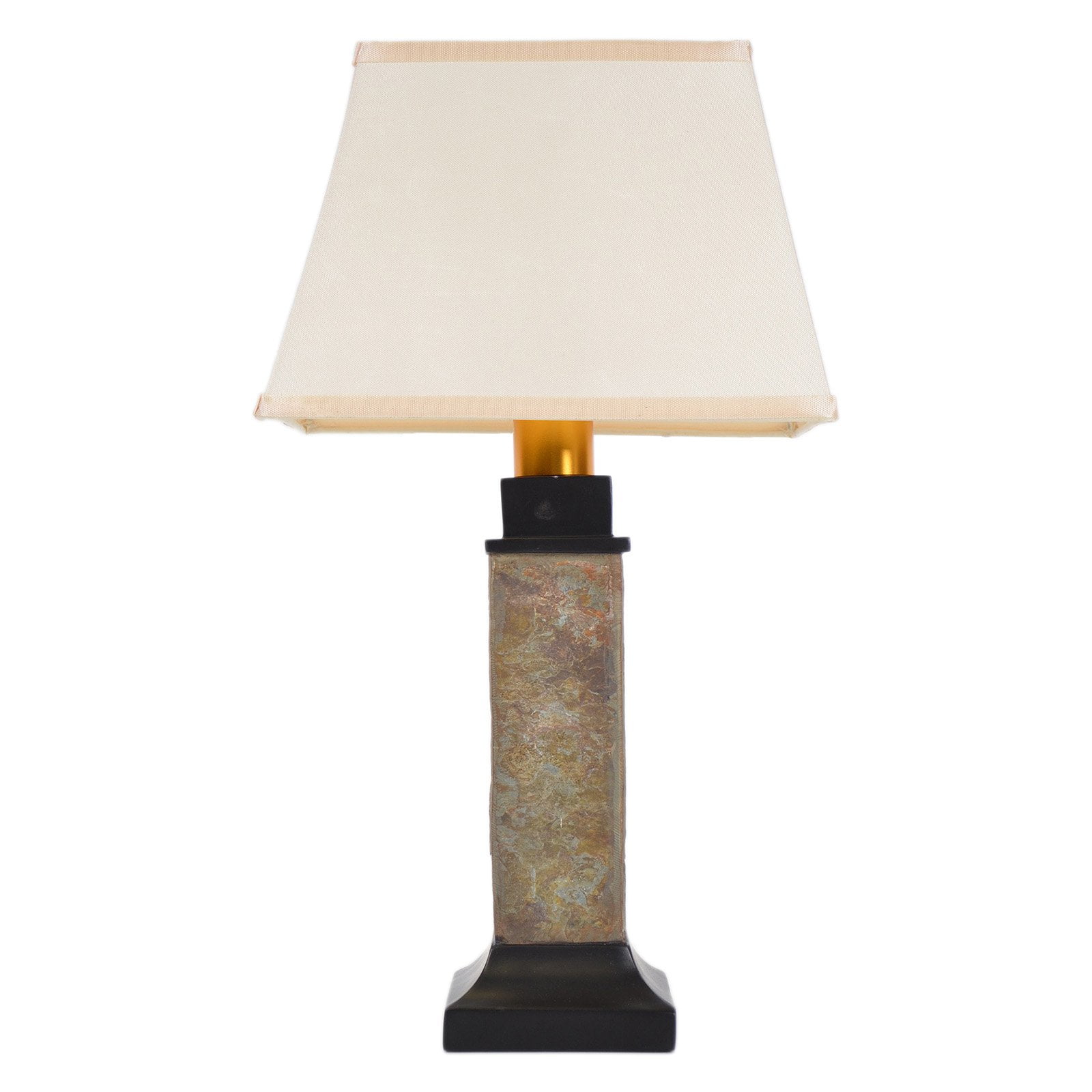 Torch Light ST913B Wireless All Weather Wicker Table Lamp, Natural Slate