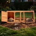 thumbnail image 1 of Outdoor Small Turtle Cage, Humid Land Turtle Enclosure, Reptile House for Small Terrestrial Turtles, Orange, 1 of 7