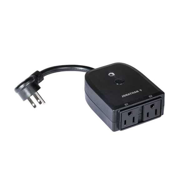 Outdoor Smart Dual Plug - WiFi Remote App Control for Outdoor Lights & Holiday Decor; Compatible with Alexa and Google Home Assistant, No Hub Required