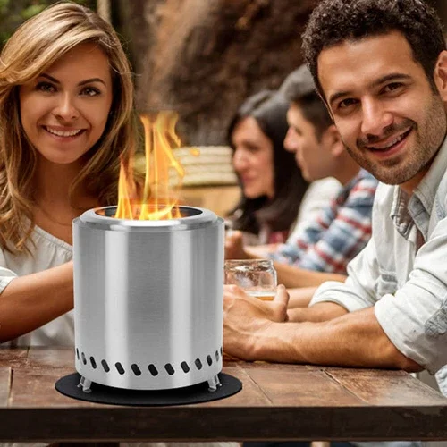 Outdoor Smokeless Fire Pits Wood Burning Stove Camping Stove For Party P5D8