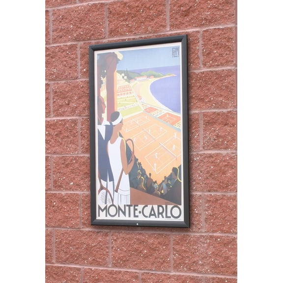 Outdoor Snap Frames for 24 x 36 Images Black Matte Finished Aluminum Exterior Poster Holders Outside Picture Displays Are Completely Weatherproof